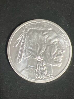1 oz SilverTown .999 Fine Pure Silver Indian Buffalo Round Coin